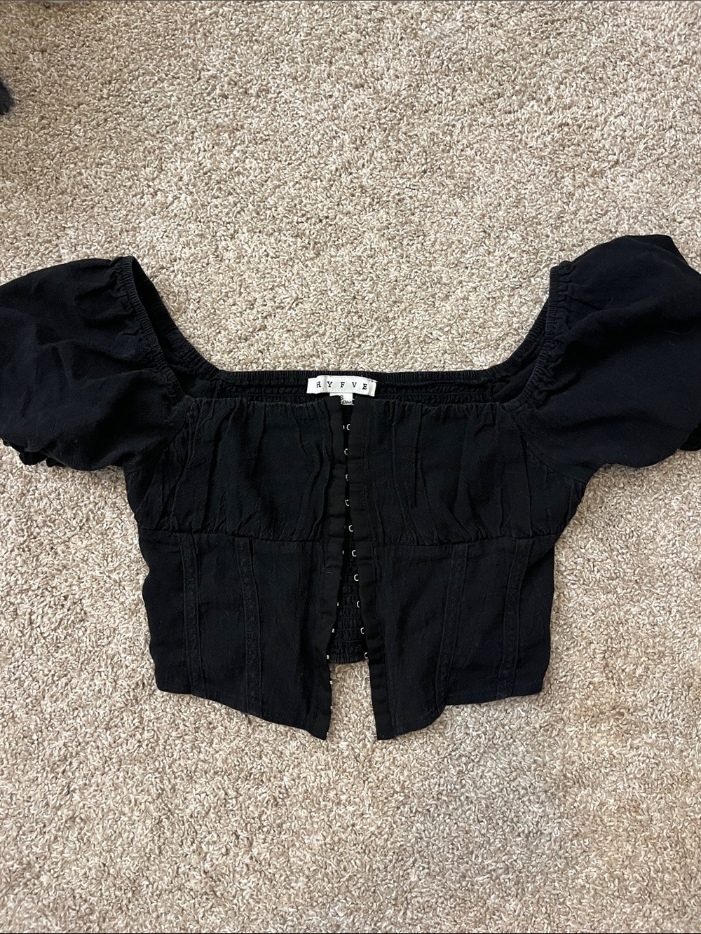 HYFVE Milkmaid Crop Top